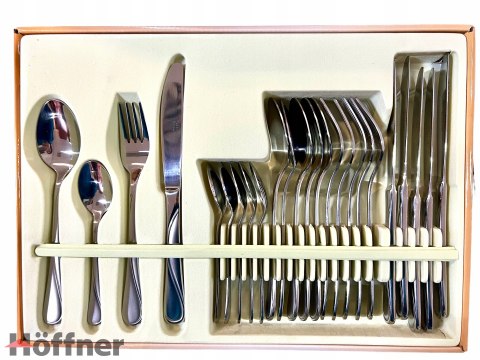 Serwis obiadowy Hoffner Elegance Zestaw sztućców 24el Serwis obiadowy Hoffner Elegance Zestaw sztućców 24el