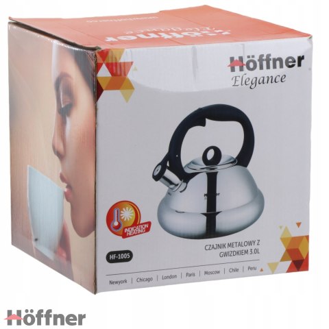 CZAJNIK STALOWY INDUKCJA HOFFNER 3 L CZAJNIK STALOWY INDUKCJA HOFFNER 3 L
