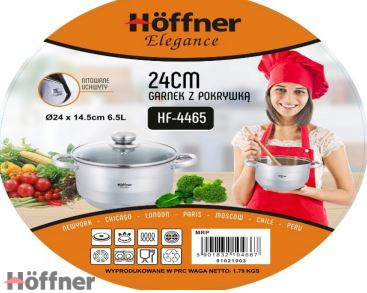 Garnek tradycyjny Hoffner Elegance 6,5 l Garnek tradycyjny Hoffner Elegance 6,5 l