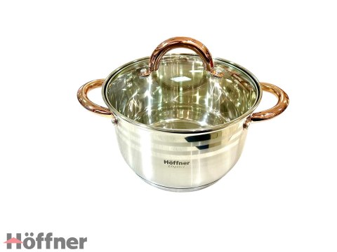 Zestaw garnków stalowych Hoffner, kuchnia indukcja ceramiczna 12 el. Zestaw garnków stalowych Hoffner, kuchnia indukcja ceramiczna 12 el.