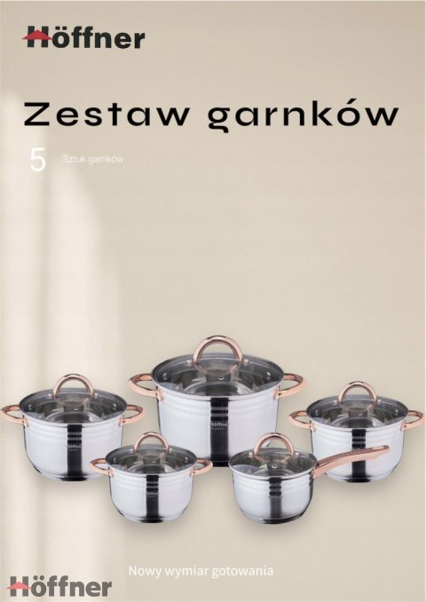 Zestaw garnków stalowych /kuchnia indukcja gazowa ceramiczna Hoffner 10 el. Zestaw garnków stalowych /kuchnia indukcja gazowa ceramiczna Hoffner 10 el.