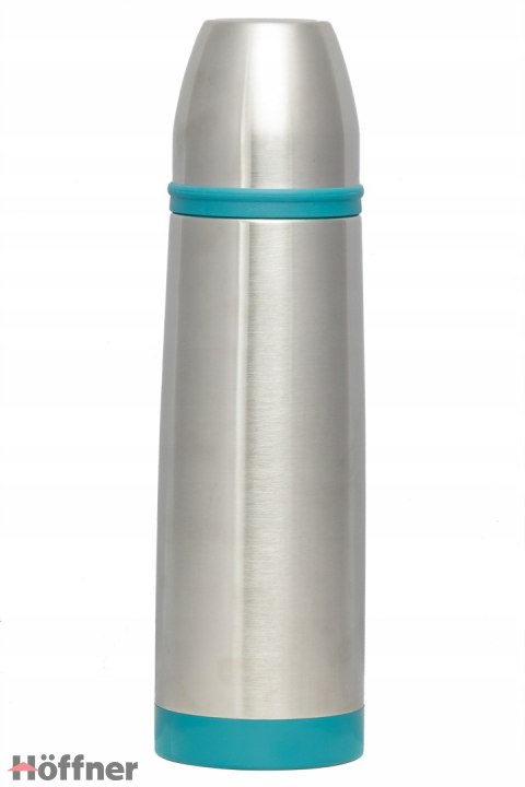 Termos próżniowy ze stali nierdzewnej podróżny HOFFNER 350ml Niebieski Termos próżniowy ze stali nierdzewnej podróżny HOFFNER 350ml Niebieski
