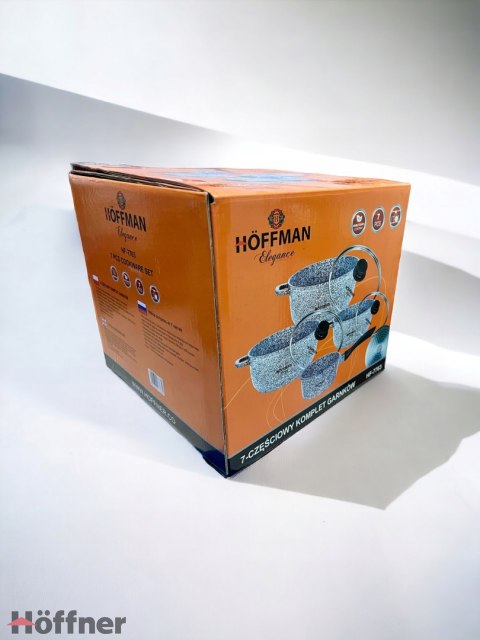Zestaw garnków Hoffman PROSTA aluminiowe 7 el. Zestaw garnków Hoffman PROSTA aluminiowe 7 el.