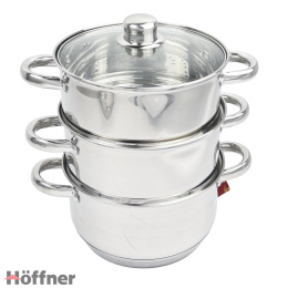 Parowar Hoffner ELEGANCE 6,3 l Zestaw garnków na pare