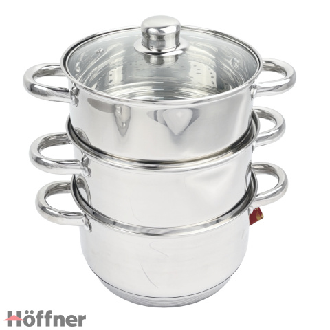 Parowar Hoffner ELEGANCE 6,3 l Zestaw garnków na pare