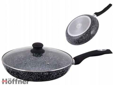 Patelnia granitowa z pokrywką 22 cm Hoffner Patelnia granitowa z pokrywką 22 cm Hoffner