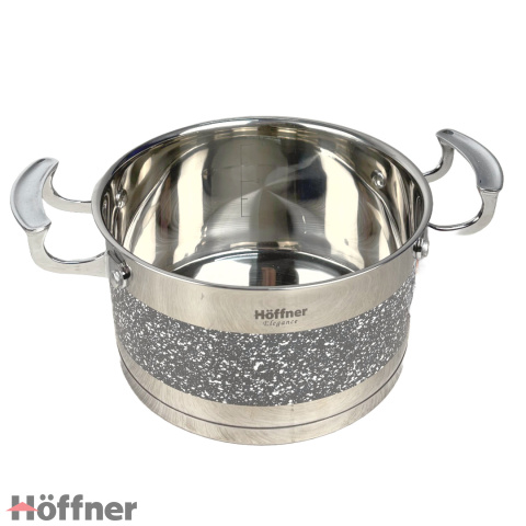 Zestaw garnków 12-elementowy ze stali nierdzewnej | Hoffner HF-4469 Zestaw garnków 12-elementowy ze stali nierdzewnej | Hoffner HF-4469